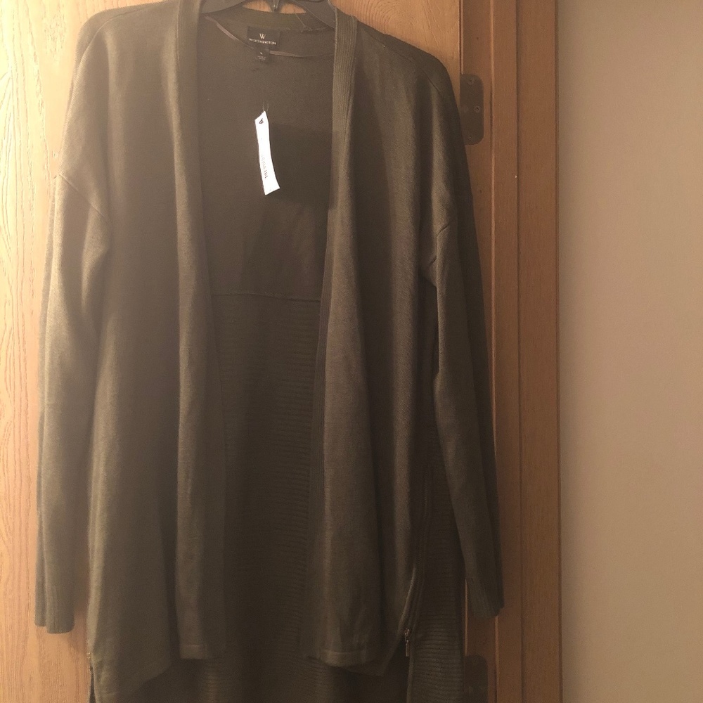 Forest Night Green Cardigan by Worthington